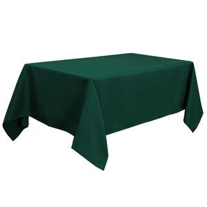 Polyester Tablecloth Wrinkle and Spillproof 55"x70" Green